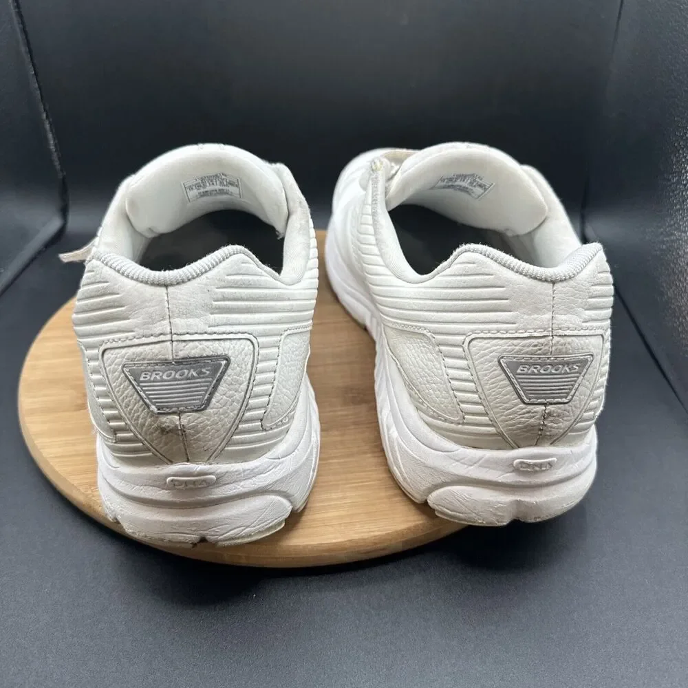 Brooks Addiction Walker 2 Mens Size 15 2E Wide Walking Shoes White Strap Sneaker